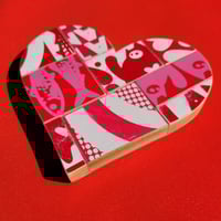 Image 2 of Kitten Quilt Heart #1