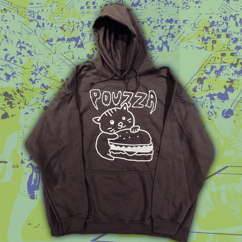 Image de Hoodie Pouzza " Chat-Burger " Pouzza hoodie ( 4 - XXL ONLY! )