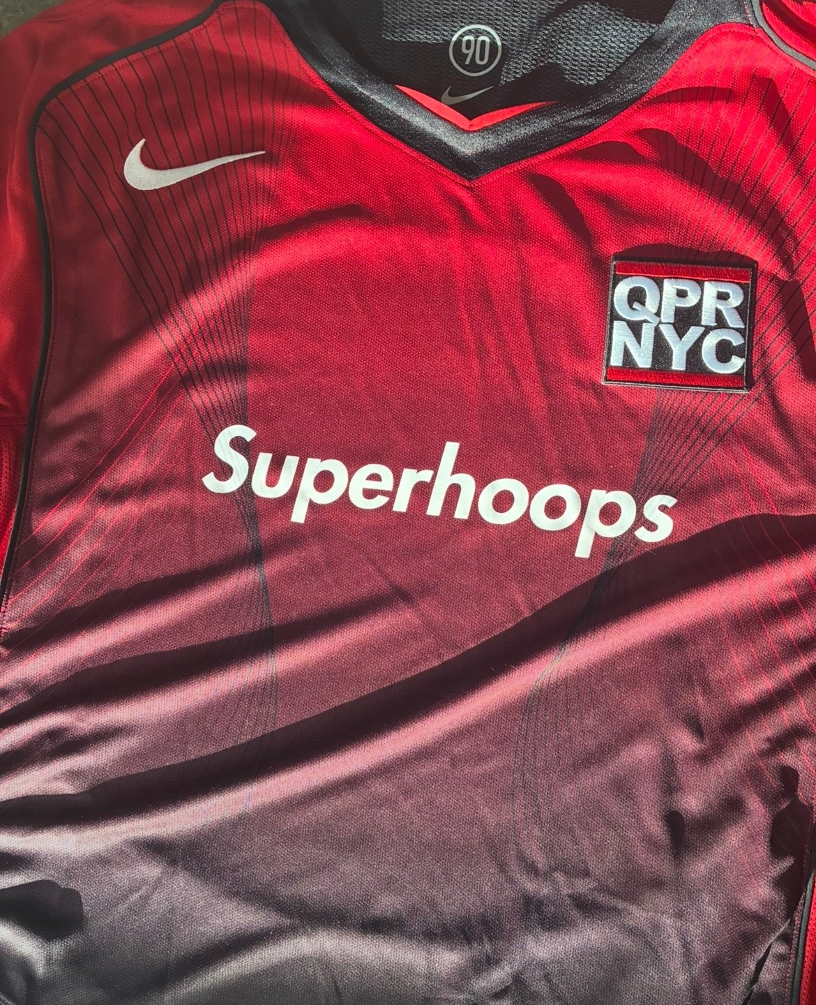 Image of QPR NYC Ant Original Total 90 1 of 1 Red Custom Retro Shirt