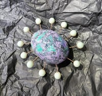 Image 11 of Handmade Paper Mache Decor with Natural Amazonite