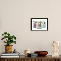 Image 2 of Botanical Mechelen Mechelen Houses Art Print – Mechelen City Illustration