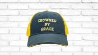 Image 2 of Heavenly Made Apparel Crowned By Grace Adult Yellow T-Shirt And Adjustable Yellow & Black Hat