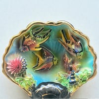 Image 7 of Lampe veilleuse en céramique coquille saint Jacques vintage 1950 - 1960 Vallauris