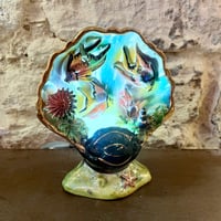 Image 2 of Lampe veilleuse en céramique coquille saint Jacques vintage 1950 - 1960 Vallauris