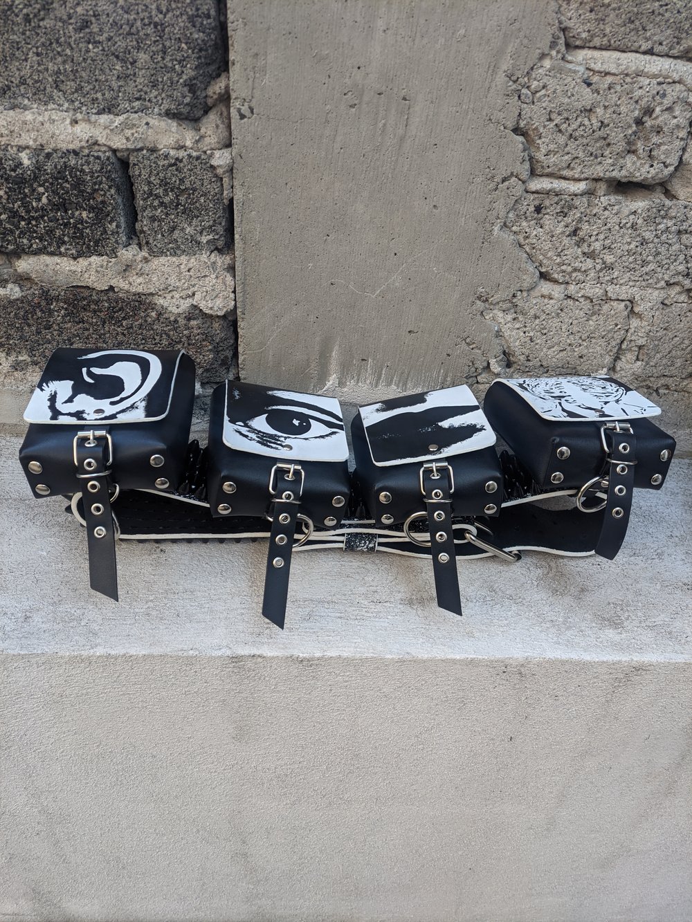 MAUSER Bandolier. Studded Leather Utility Belt