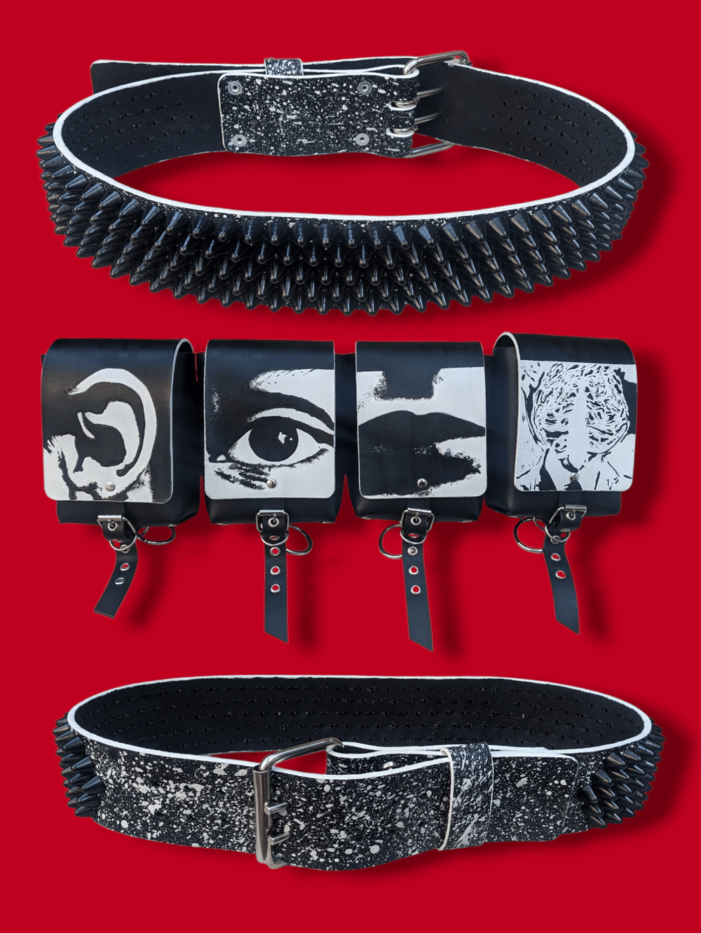 MAUSER Bandolier. Studded Leather Utility Belt