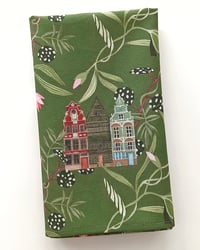 Image 2 of Botanical Mechelen Haverwerf Tea Towel – Illustrated Kitchen Textile