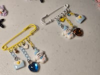 Image 1 of Safety Pin Brooch 2pc set Cinnamorol 