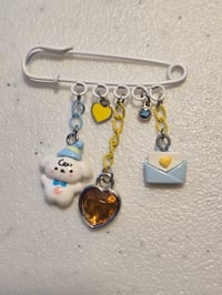 Image 3 of Safety Pin Brooch 2pc set Cinnamorol 