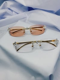 Image 4 of 'The Baddest Angel' Unisex Glasses (CLEAR)