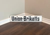 Image 1 of Vintage German Union-Briketts (Enamel) Sign - Advertising