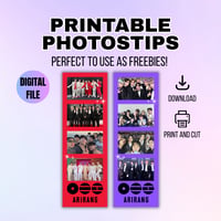 Image 1 of Printable BTS Photostrips - Instant Digital Download