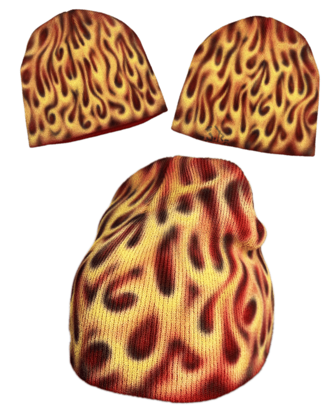 Flame beanie