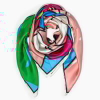 Image 2 of “BLA” Silk Scarf — 90 × 90 cm