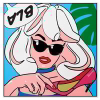 Image 4 of “BLA” Silk Scarf — 90 × 90 cm