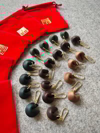 Image 2 of Fortune Cookie Earring Shell Cordovan