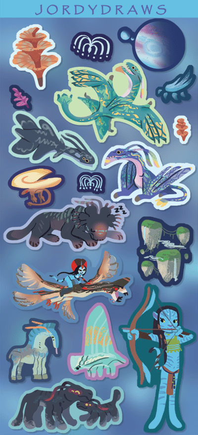 Image of Pandora Flora and Fauna Sticker Sheet