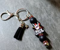 Image 2 of Handmade Beaded Keychains, tassel, charm, bee, bumblebee, skeleton, rock, key, keys, bag charm, gift