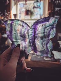 Image 1 of Fluorite Butterfly dish 