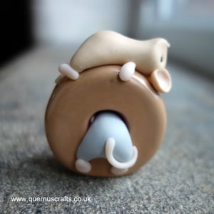 Two Wee Mice with Donut