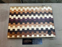 Image 1 of Handcrafted wacky zipper board cutting board