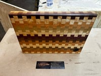 Image 3 of Handcrafted wacky zipper board cutting board