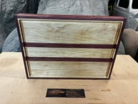 Image 3 of Handcrafted Maple and Purple Heart Cutting Board