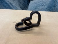 Image 3 of Handcrafted Interlocked Wooden Hearts