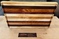 Image 3 of Handcrafted Straight Striped Cutting Board/Butcher Block
