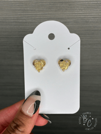 Nugget Heart Earrings 