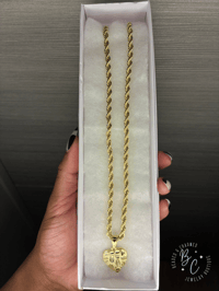 Image 2 of Nugget Heart Necklace 