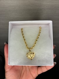 Image 1 of Nugget Heart Necklace 