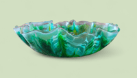 Image 2 of Bloom Bowl - Green, Blue and yellow 