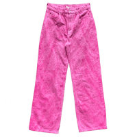 Image 1 of Pink Stained Jeans High Waist