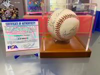 Image 1 of Autographed Hank Aaron & Willie Mays Baseball