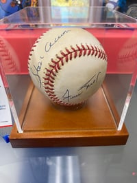 Image 2 of Autographed Hank Aaron & Willie Mays Baseball