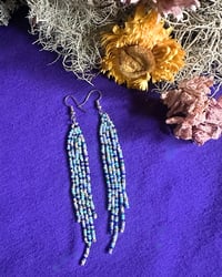 Image 2 of Seafoam Fringe Earrings