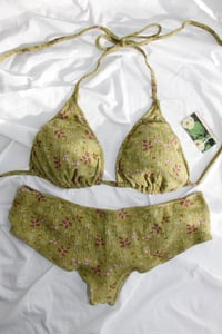 Image 1 of ♲ Fresh Garden Cotton Bikini Set - 2XL Top / XL Bottom 