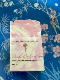 Image 1 of Pink Carnation Mango Silk & Aloe Artisan Soap Bar 