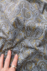 Image 1 of ♲ Green Paisley Custom Pre-Order Material  - Cotton - XS-XL 