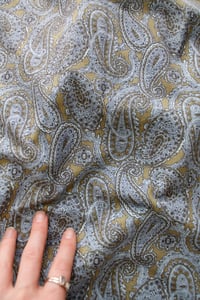 Image 1 of ♲ Green Paisley Custom Pre-Order Material - Cotton - XS-XL 