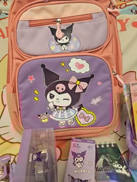 Image 1 of Kuromi Backpack Bundle 