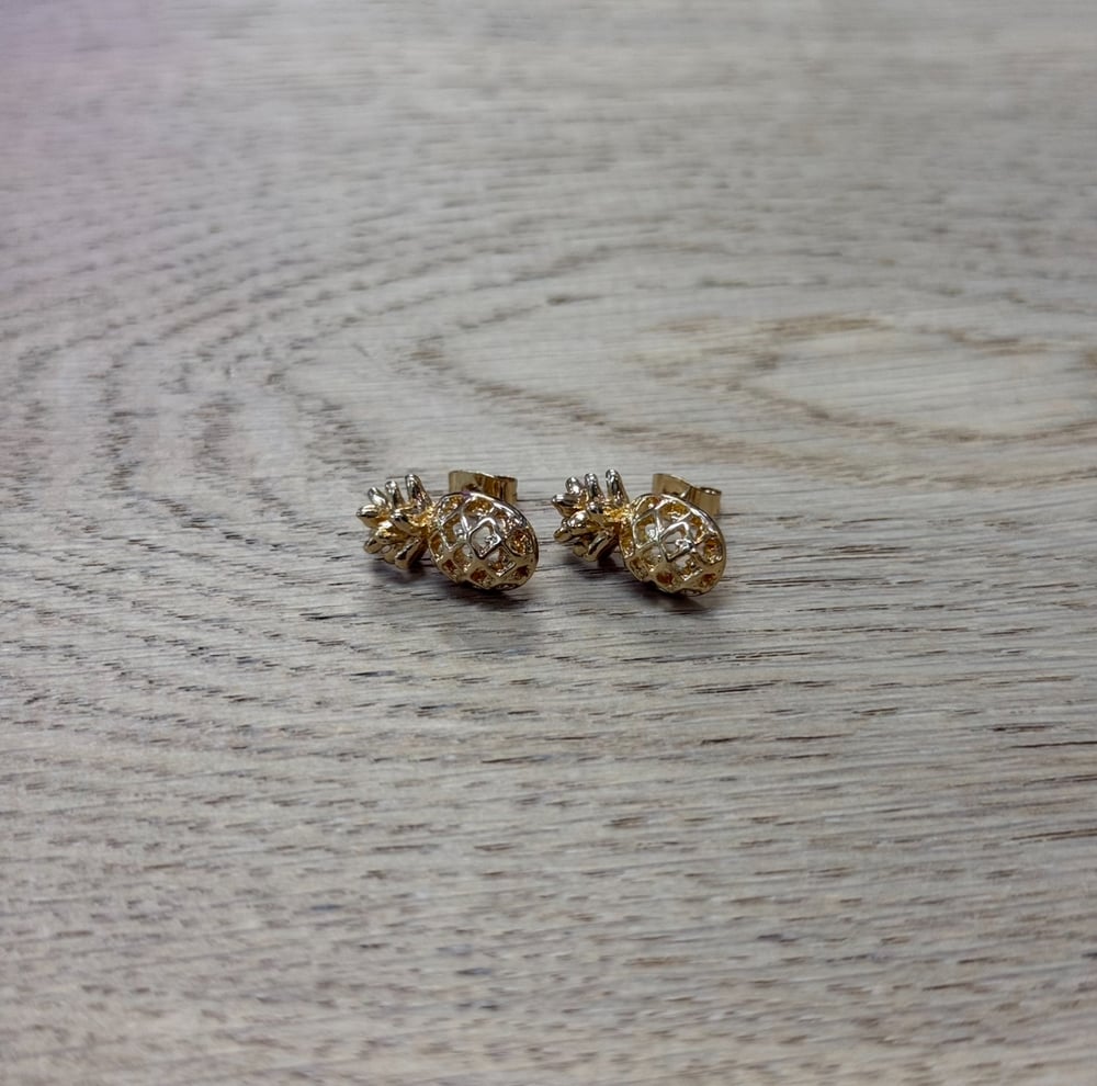 Image of PINEAPPLE STUD WOMEN'S EARRINGS