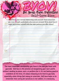 Image 1 of Be Your Own Valentine Journal Zine
