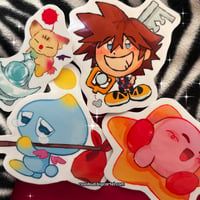 Image 1 of video game stickers