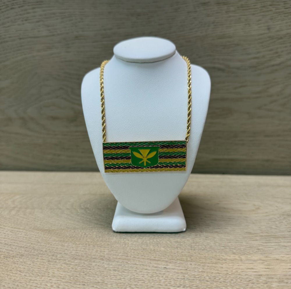 Image of KĀNAKA MAOLI  FLAG WOMEN'S NECKLACE