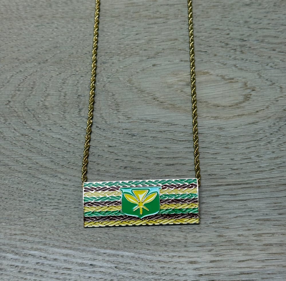 Image of KĀNAKA MAOLI  FLAG WOMEN'S NECKLACE