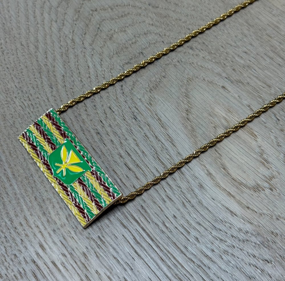 Image of KĀNAKA MAOLI  FLAG WOMEN'S NECKLACE