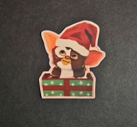 Image 2 of 'Santa Hat Gizmo' Die Cut Sticker