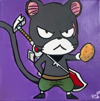 Image 1 of "Panther Lilly" 8"x8" Painting 